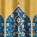Curtains With Altar Tile Design