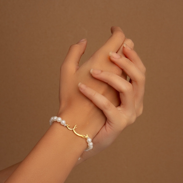 Pearls Persian Name Bracelet