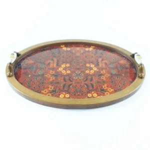 Persian Rug Oval Wooden Tray