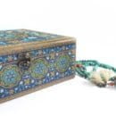 DECORATIVE STORAGE BOX DARK BLUE