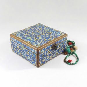 DECORATIVE STORAGE BOX PERSIAN BLUE
