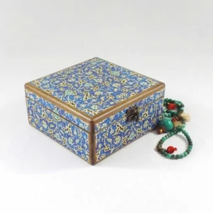 Decorative Storage Box Persian Blue 15 x 15cm