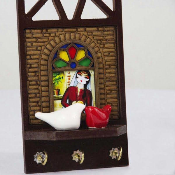 Single Woman Decorative Wooden Wall Art