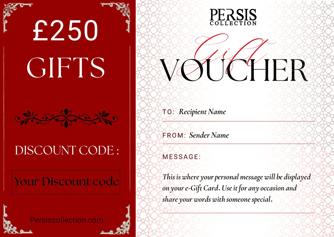 Persian e-gift card with 250 pounds credit