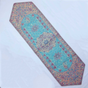 ELEGANT TURQUOISE TERMEH TABLE RUNNER ترمه