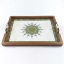 ESLIMI WHITE WOODEN TRAY