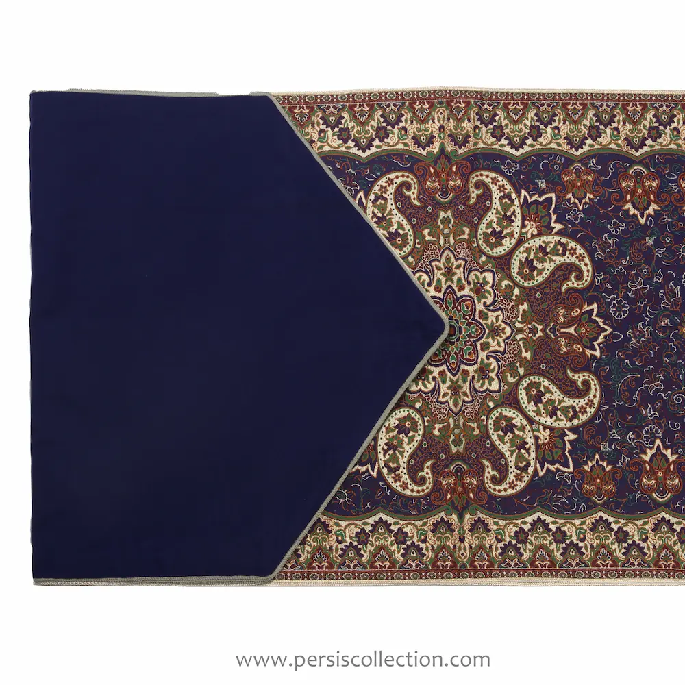 Elegant Navy Termeh Table Runner 165cm