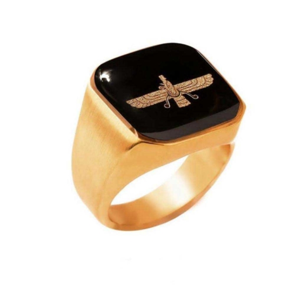 24k Gold Farvahar Ring