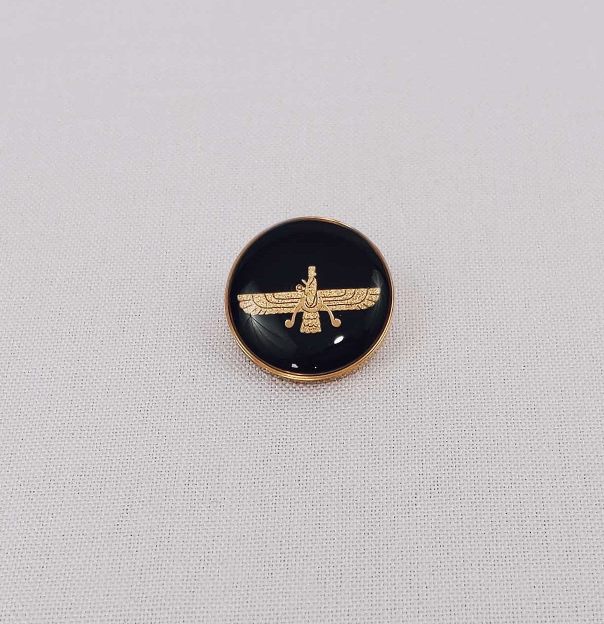 24k Gold Farvahar Pin Badge