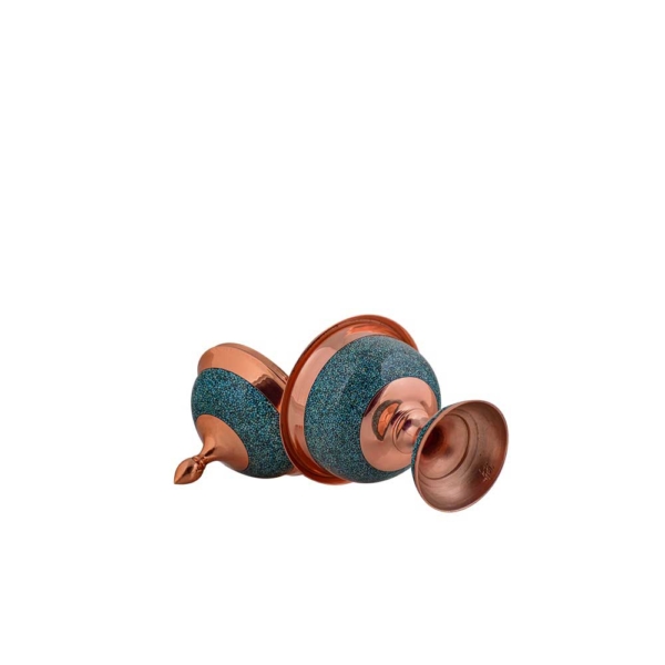 Firoozeh Koobi Turquoise on Copper Bonbon Dish 32cm