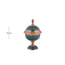 FIROOZEH KOOBI TURQUOISE ON COPPER BONBON DISH