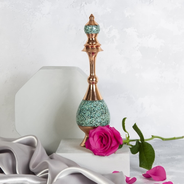 Firoozeh Koobi Turquoise on Copper Decanter 29cm