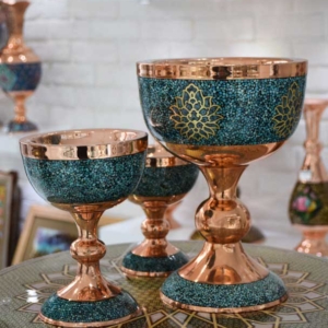FIROOZEH KOOBI TURQUOISE ON COPPER GRAIL