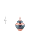FIROOZEH KOOBI TURQUOISE ON COPPER TORANJ CANDY DISH
