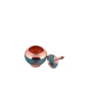 FIROOZEH KOOBI TURQUOISE ON COPPER TORANJ CANDY DISH