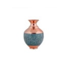 FIROOZEH KOOBI TURQUOISE ON COPPER VASE