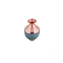 FIROOZEH KOOBI TURQUOISE ON COPPER VASE