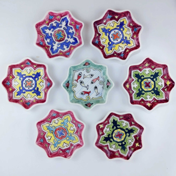 Fish & Kilim Haft Seen Set yellow