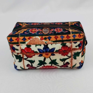 FLORAL TILE MAKEUP BAG