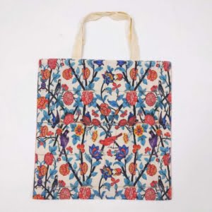 FLOWER & CHICKEN SHOPPING BAG