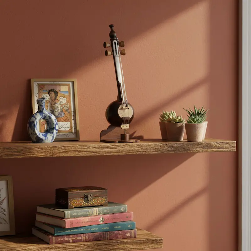 Fiddle Statue Wooden