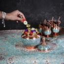 Firoozeh Koobi Turquoise On Copper Bonbon Dish