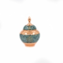 Firoozeh Koobi Turquoise On Copper Bonbon Dish
