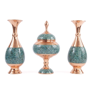 Firoozeh Koobi Turquoise on Copper Bonbon Dish