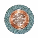 Firoozeh koobi turquoise on copper plater 30cm