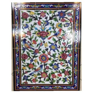 Flower and Bird Design Puzzle Tiles 80 x 60cm