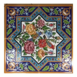Flower and Chicken Design Puzzle Tiles