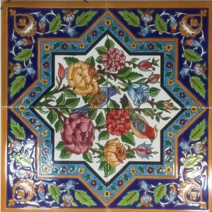 Flower and Bird Design Puzzle Tiles
