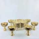 GHALAMZANI ON BRASS CANDY DISH SET