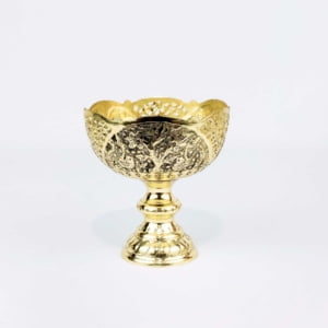 GHALAMZANI ON BRASS CANDY DISH SET