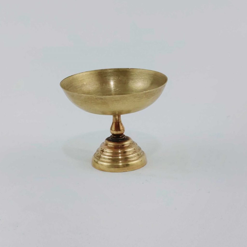 GHALAMZANI ON BRASS TEA SET FOR TWO PEOPLE