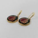 GOLD POMEGRANATE PATTERN EARRINGS