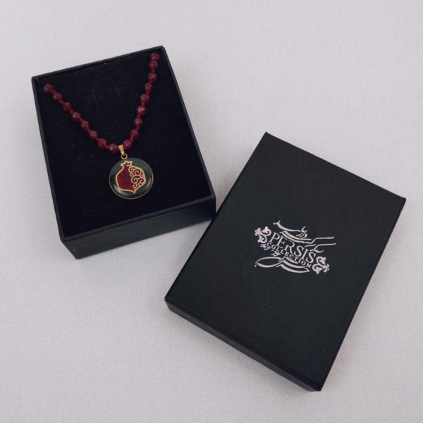 GOLD POMEGRANATE PATTERN NECKLACE
