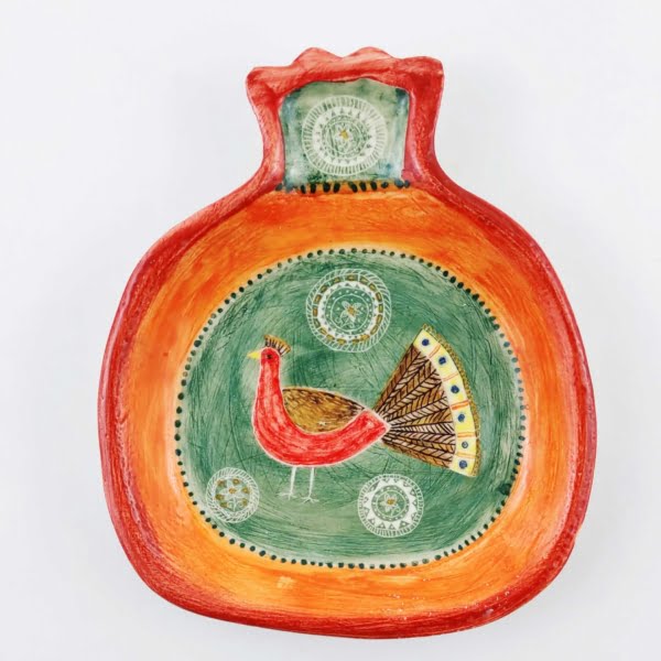 Red and Green Pomegranate Haft Seen Set