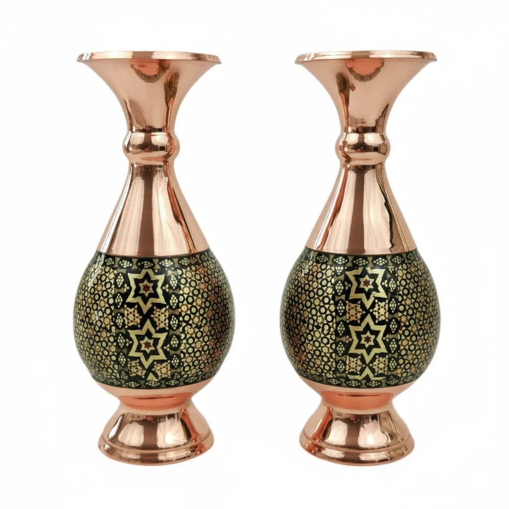 Khatamkari on Copper Vase Gift Set