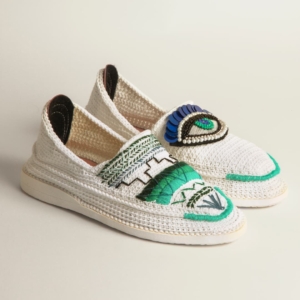 Giveh shoes with evil eye design