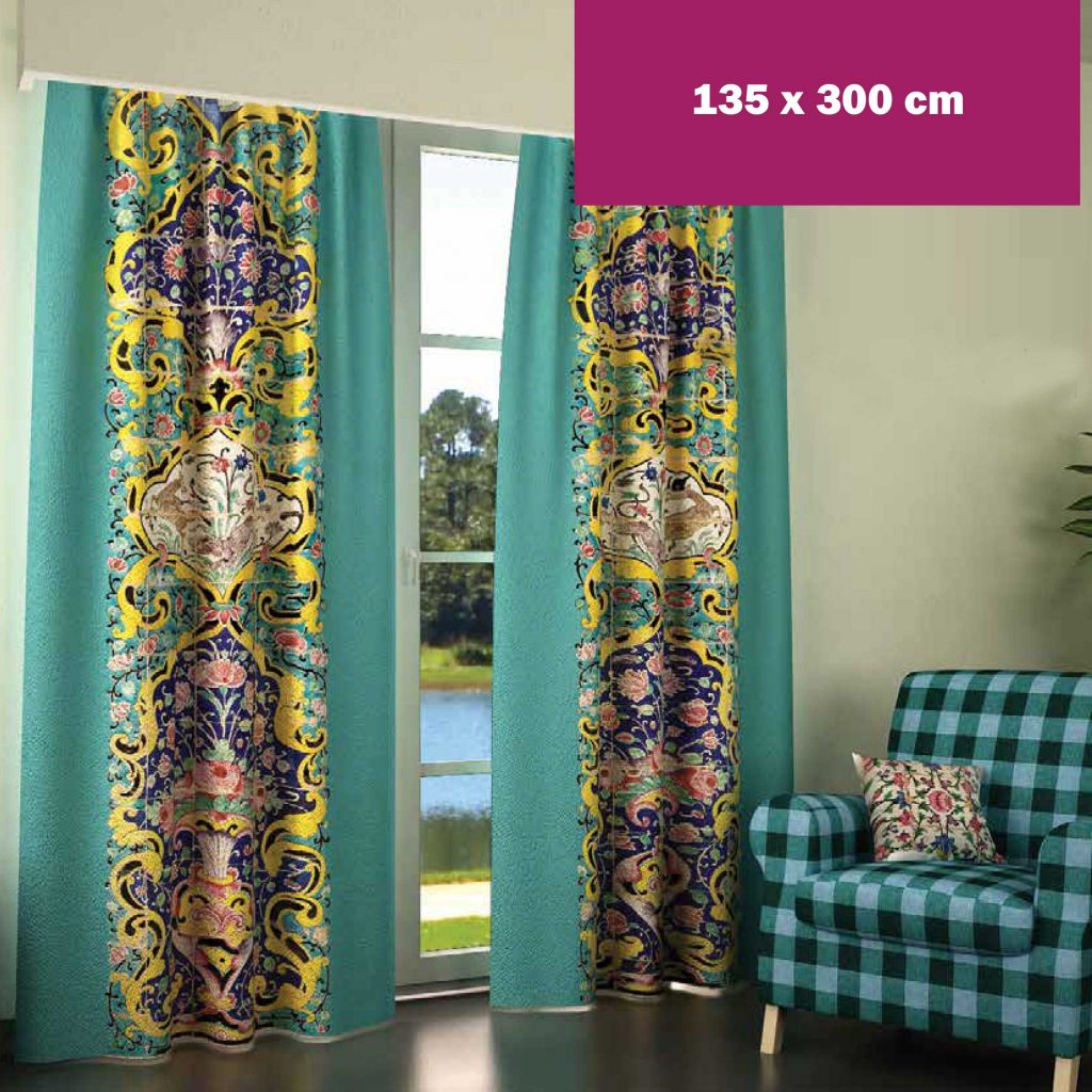 Golestan Palace Tile Design Curtain