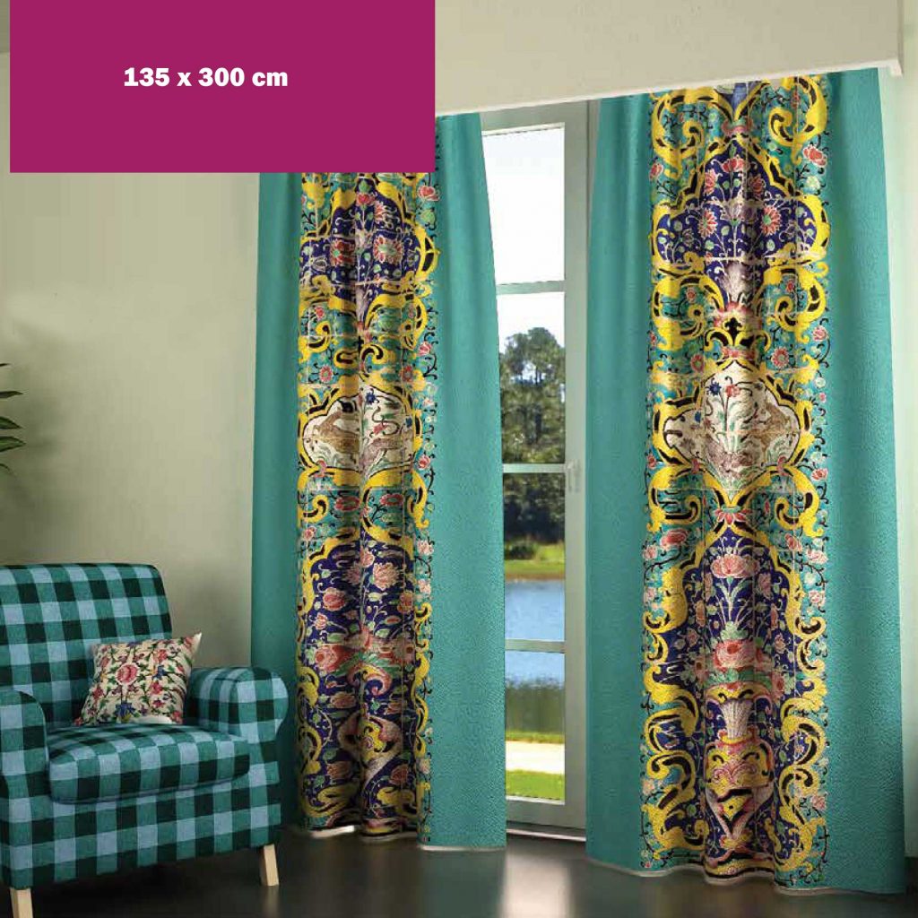 Golestan Palace Tile Design Curtain