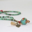 Green turquoise necklace