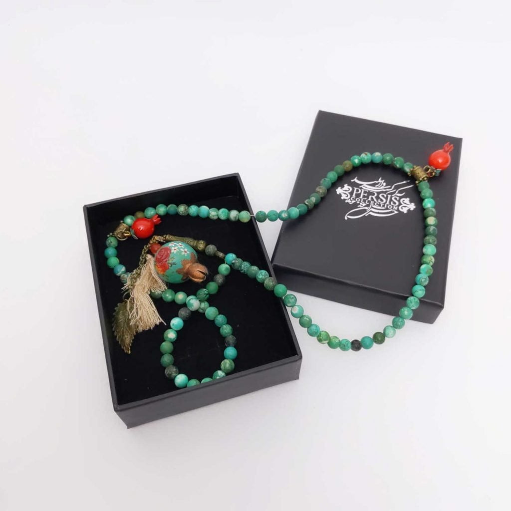 Green turquoise necklace