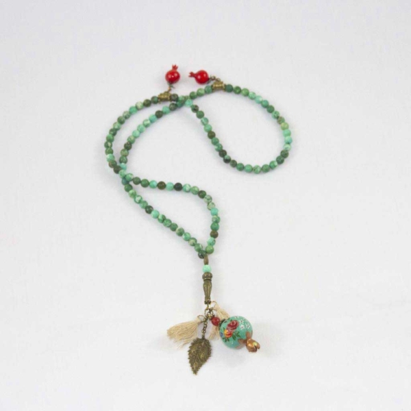 Green turquoise necklace