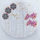 HAND PRINTED DECORATIVE CERAMIC PLATE