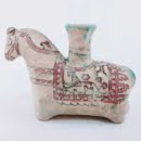 Horse-Shaped Earthenware Jug