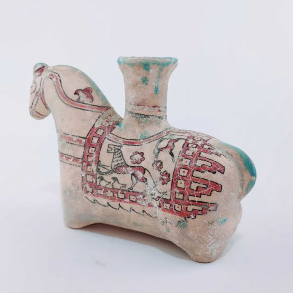 Horse Earthenware Jug
