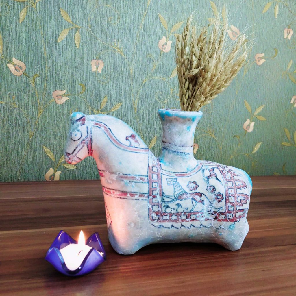 Horse-Shaped Earthenware Jug