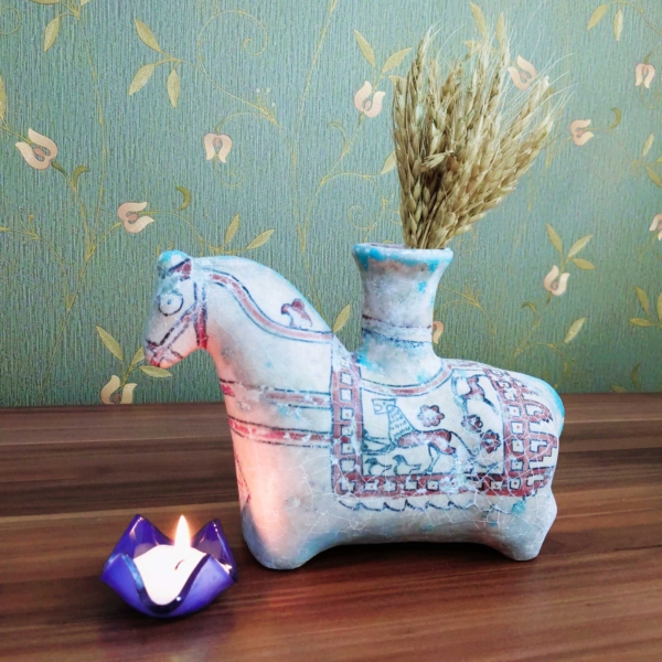 Horse Earthenware Jug